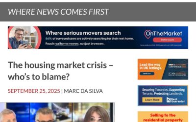 Property Industry Eye 25th September 2025: The housing market crisis – who’s to blame?