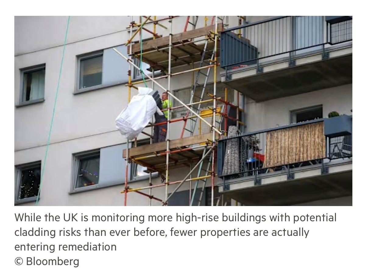 FT Adviser: Cladding remediation stalls despite buildings being under ...