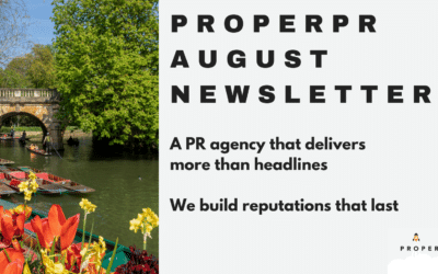 Proper PR August Newsletter